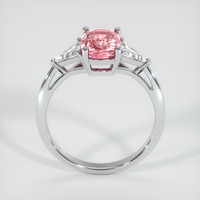 1.96 Ct. Padparadscha Sapphire Ring, 14K White Gold 3