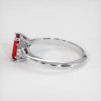 1.04 Ct. Ruby Ring, 14K White Gold 4