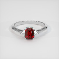 1.01 Ct. Ruby Ring, 14K White Gold 1