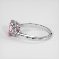 2.15 Ct. Pink Sapphire Ring, 14K White Gold 4
