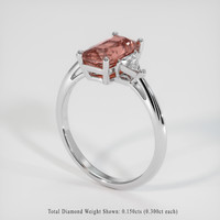 1.98 Ct. Sapphire Ring, 14K White Gold 2