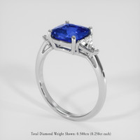 2.62 Ct. Blue Sapphire Ring, 14K White Gold 2
