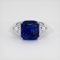 7.07 Ct. Sapphire Ring, 14K White Gold 1