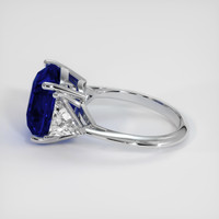 7.07 Ct. Sapphire Ring, 14K White Gold 4
