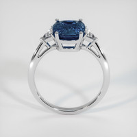 3.16 Ct. Sapphire Ring, 14K White Gold 3