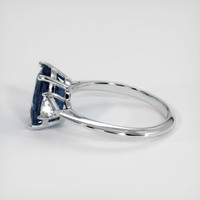 3.16 Ct. Sapphire Ring, 14K White Gold 4