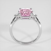3.07 Ct. Pink Sapphire Ring, 14K White Gold 3