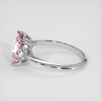 3.07 Ct. Pink Sapphire Ring, 14K White Gold 4