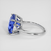 9.00 Ct. Blue Sapphire Ring, 14K White Gold 4