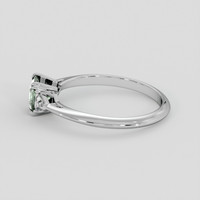 1.06 Ct. Green Sapphire Ring, 14K White Gold 4