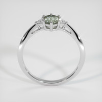 1.06 Ct. Green Sapphire Ring, 14K White Gold 3