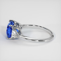 3.13 Ct. Blue Sapphire Ring, 14K White Gold 4