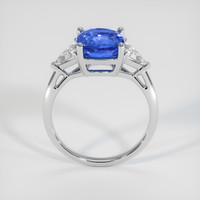 3.03 Ct. Blue Sapphire Ring, 14K White Gold 3