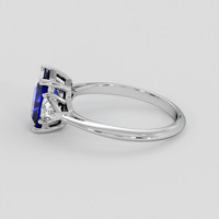 1.59 Ct. Blue Sapphire Ring, 14K White Gold 4
