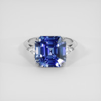 9.02 Ct. Blue Sapphire Ring, 14K White Gold 1