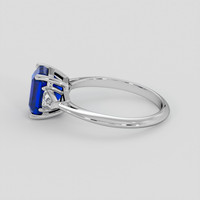 2.14 Ct. Blue Sapphire Ring, 14K White Gold 4