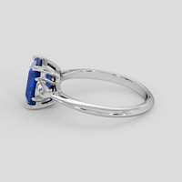 1.70 Ct. Blue Sapphire Ring, 14K White Gold 4