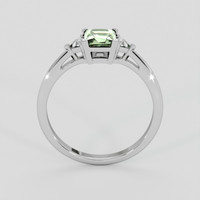 0.92 Ct. Green Sapphire Ring, 14K White Gold 3