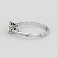 0.92 Ct. Green Sapphire Ring, 14K White Gold 4