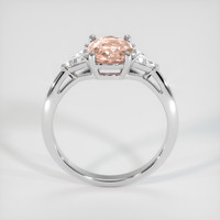 1.58 Ct. Padparadscha Sapphire Ring, 14K White Gold 3