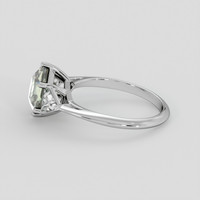 2.77 Ct. Green Sapphire Ring, 14K White Gold 4
