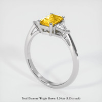 1.24 Ct. Sapphire Ring, 14K White Gold 2
