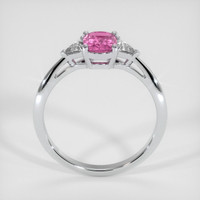0.69 Ct. Purplish Pink Sapphire Ring, 14K White Gold 3
