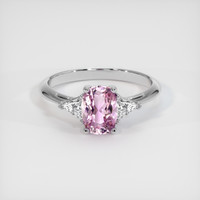 1.07 Ct. Sapphire Ring, 14K White Gold 1