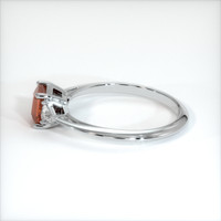 0.97 Ct. Orangish Brown Sapphire Ring, 14K White Gold 4