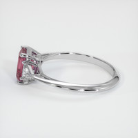 1.32 Ct. Pinkish Purple Sapphire Ring, 14K White Gold 4