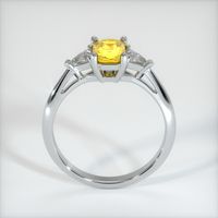 0.85 Ct. Yellow Sapphire Ring, 14K White Gold 3