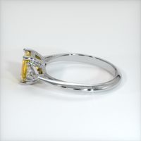 0.85 Ct. Yellow Sapphire Ring, 14K White Gold 4