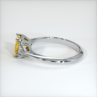 0.89 Ct. Yellow Sapphire Ring, 14K White Gold 4