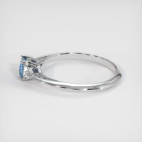 0.48 Ct. Sapphire Ring, 18K White Gold 4