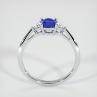 0.69 Ct. Blue Sapphire Ring, 18K White Gold 3