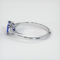 0.63 Ct. Sapphire Ring, 18K White Gold 4