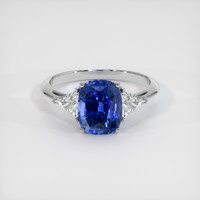3.47 Ct. Sapphire Ring, 18K White Gold 1
