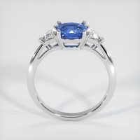 1.28 Ct. Blue Sapphire Ring, 18K White Gold 3