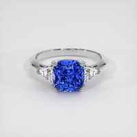 4.05 Ct. Sapphire Ring, 18K White Gold 1