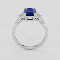 1.67 Ct. Blue Sapphire Ring, 18K White Gold 3