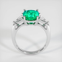 3.30 Ct. Emerald Ring, 18K White Gold 3