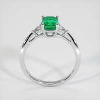 1.12 Ct. Emerald Ring, 18K White Gold 3