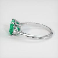 1.74 Ct. Emerald  Ring - 18K White Gold