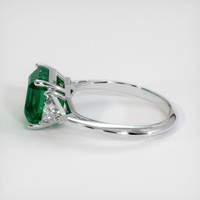 2.79 Ct. Emerald Ring, 18K White Gold 4