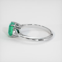 0.91 Ct. Emerald Ring, 18K White Gold 4