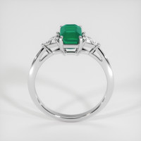 0.84 Ct. Emerald Ring, 18K White Gold 3