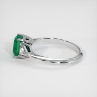 0.84 Ct. Emerald Ring, 18K White Gold 4