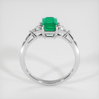 0.79 Ct. Emerald Ring, 18K White Gold 3
