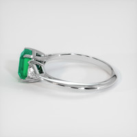 0.79 Ct. Emerald Ring, 18K White Gold 4