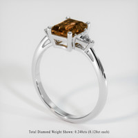 1.57 Ct. Gemstone Ring, 18K White Gold 2